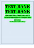 Test Bank for Calculating Drug Dosages&colon; A Patient-Safe Approach To Nursing And Math 2nd Edition By Sandra Luz Martinez De Castillo ISBN 9780803624962