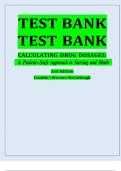 Test Bank for Calculating Drug Dosages: A Patient-Safe Approach To Nursing And Math 2nd Edition By Sandra Luz Martinez De Castillo ISBN 9780803624962