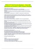 WGU C777 All Course Quizzes &ndash; Over 250 Questions & Answers &lpar;100&percnt; Expert Verified&rpar;