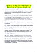 WGU C777 Web Dev&period; 2024 Test &vert;&vert; All Questions & Answers &lpar;Graded A&plus;&rpar;