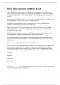 Risk Management posttest&colon; Lcpl