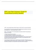   EPA Lead Risk Assessor Grade A+ Guaranteed/correctly detailed.