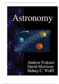 Test Bank For Astronomy , 1st Edition By Andrew Fraknoi, David Morrison, Sidney Wolff