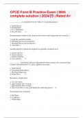 CPCE Form B Practice Exam &vert; With complete solution &vert; 2024&sol;25 &vert; Rated A&plus;