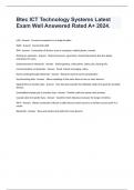 Btec ICT Technology Systems Latest Exam Well Answered Rated A&plus; 2024&period;