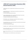 BTEC ICT License Exam Questions With Solved Solutions 2024&period;