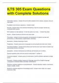 Bundle For  ILTS 305 Exam Questions with Complete Solutions