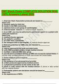 EMT Block Exam COMPLETE SOLUTION With  100&percnt; Answers Latest 2024