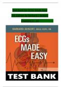 TEST BANK For ECGs Made Easy, 7th Edition by Barbara J Aehlert, Verified Chapters 1 - 10, Complete Newest Version