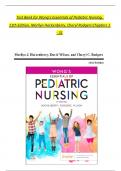 TEST BANK For Wong’s Essentials of Pediatric Nursing, 11th Edition by Marilyn Hockenberry, Cheryl Rodgers, Verified Chapters 1 - 31, Complete Newest Version