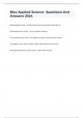 Btec Applied Science  Questions And Answers 2024&period;