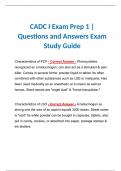 CADC I Exam Prep 1 | Questions and Answers Exam Study Guide