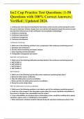 Isc2 Cap Practice Test Questions&colon; &vert;1-50 Questions with 100&percnt; Correct Answers &vert; Verified &vert; Updated 2024&period;