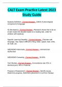 CALT Exam Practice Latest 2023 Study Guide