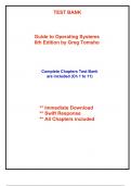 Test Bank for Guide to Operating Systems, 6th Edition Tomsho (All Chapters included)