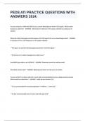 PEDS ATI PRACTICE QUESTIONS WITH ANSWERS 2024&period;
