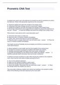 Prometric CNA Test Questions and Answers Fully solved