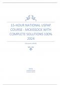 15-Hour National USPAP Course - Mckissock With Complete Solutions 100% 2024