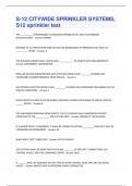S-12 CITYWIDE SPRINKLER SYSTEMS&comma; S12 sprinkler test Questions and Answers&lpar;A&plus; Solution guide&rpar;