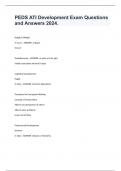 PEDS ATI Development Exam Questions and Answers 2024&period;