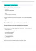 Intraoperative Care Questions and answers latest update 