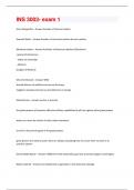INS 3003- exam 1 Questions And Answers 2024 Update A&plus;