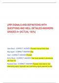 LIRR SIGNALS AND DEFINITIONS WITH  QUESTIONS AND WELL DETAILED ANSWERS  GRADED A+ [ACTUAL 100%]