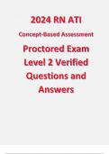 2024 RN ATI Concept-Based Assessment Proctored Exam for Level 2 Verified Questions and Answers
