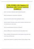 CMB 155&sol;BIO 120 Chapters 1-5 Questions with Correct Answers  Graded A&plus;