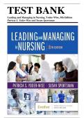 Leading and Managing in Nursing, Yoder-Wise, 8th Edition