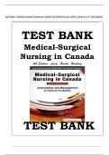 Test Bank - Medical-Surgical Nursing in Canada, 4th Edition by Lewis, 2019, Chapter 1-72