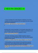 2 HESI RN GRADED A&plus;