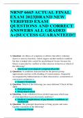 NRNP 6665 ACTUAL FINAL EXAM 2023|BRAND NEW  VERIFIED EXAM  QUESTIONS AND CORRECT  ANSWERS ALL GRADED  A+|SUCCESS GUARANTEED!!