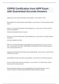 CIPP&sol;E Certification from IAPP Exam with Guaranteed Accurate Answers