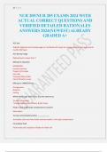 NUR 205&sol;NUR 205 EXAMS 2024 WITH  ACTUAL CORRECT QUESTIONS AND  VERIFIED DETAILED RATIONALES  ANSWERS 2024&lpar;NEWEST&rpar; ALREADY  GRADED A