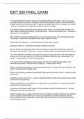 EMT 200 Final Exam
