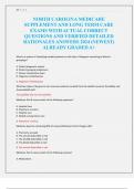NORTH CAROLINA MEDICARE  SUPPLEMENT AND LONG TERM CARE  EXAMS WITH ACTUAL CORRECT  QUESTIONS AND VERIFIED DETAILED  RATIONALES ANSWERS 2024 &lpar;NEWEST&rpar;  ALREADY GRADED A&plus;