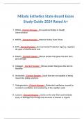 Milady Esthetics State Board Exam Study Guide 2024 Rated A+