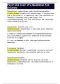 Psych 260 Exam One Questions And Answers 
