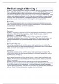 Medical surgical Nursing 1