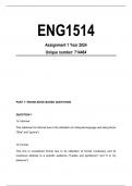 ENG1514 Assignment 1 Solutions for Year 2024