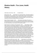 Shadow Health - Tina Jones&comma; Health History Questions Verified By Experts
