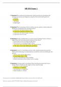 NR 222 Exam 1  additional questions and answers 