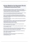 Nuclear Medicine the Requisites Review – Radiopharmaceuticals Exam 2024