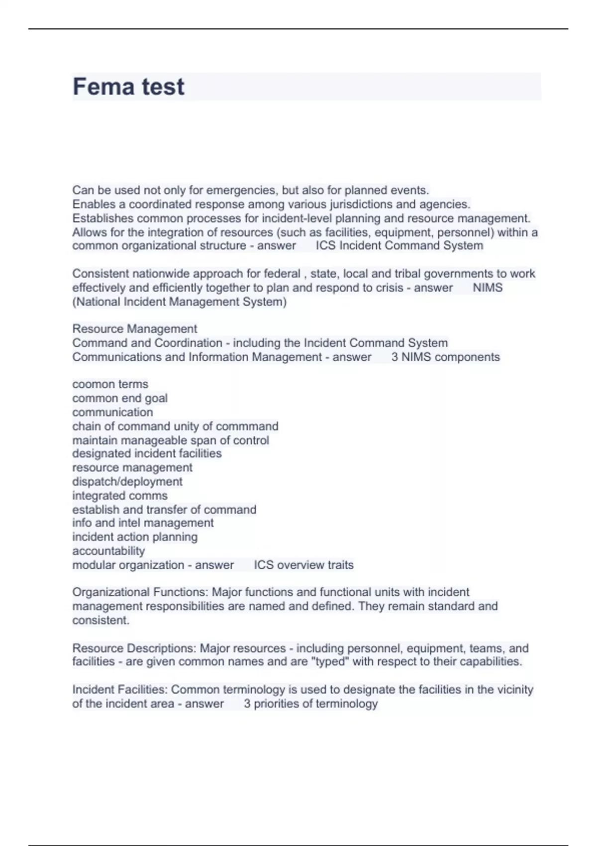 Fema Test Answers Pdf : Everything You Need to Know About FEMA IS 5A ...