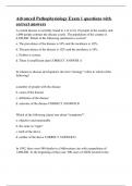 Advanced Pathophysiology Exam 1 questions with correct answers