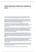 USCG Hazwoper 2024 Exam Quizzes & Ans&excl;&excl;