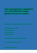WGU C182 OBJECTIVE ASSESSMENT   OA LATEST 2023/2024 | Complete   Questions with Answers Graded A+ 