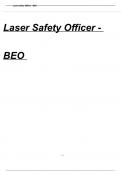 LASER SAFETY OFFICER – BEO REVIEW SOLUTION UPDATE 2023