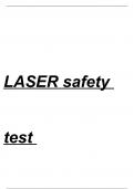 Laser Safety Officer Question and answers already passed 2023&sol;2024